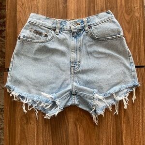 Vintage Calvin Klein Light Wash Denim Cut Off Shorts
24”